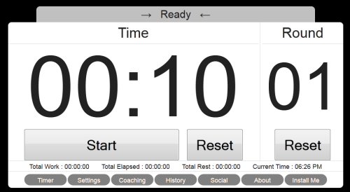 K.O. Timer Screen Shot