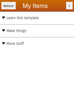List detail in Mortar (screenshot)