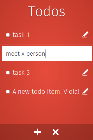 Todo Edit Mode