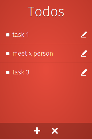 Todo View - Firefox OS
