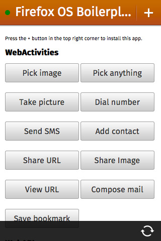 Firefox OS Boilerplate App
