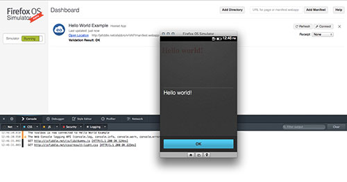 Alert with confirmation button