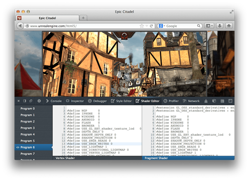 The WebGL Shader Editor