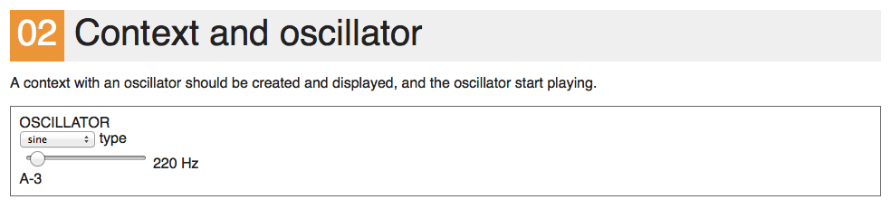 Context with oscillator