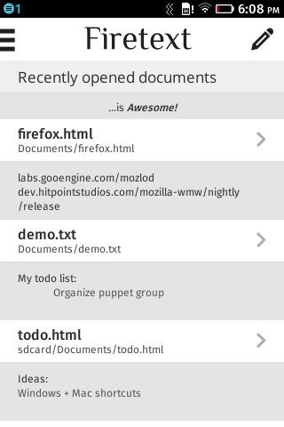 Firetext 0.3