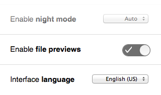 Settings - Firetext