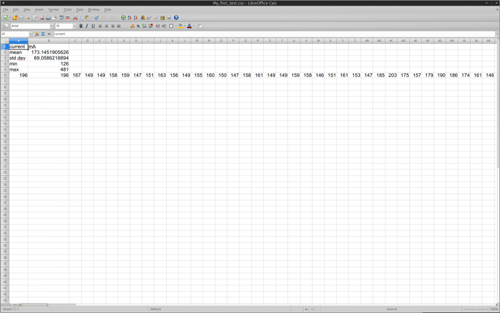 CSV File Open in a Spreadsheet Application