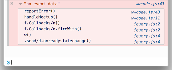Stack trace in console.error() printout