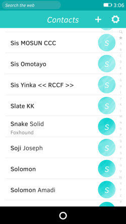 Firefox OS 联系人应用程序