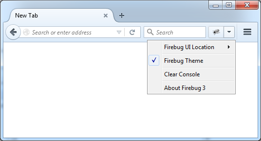 Firebug Start Button