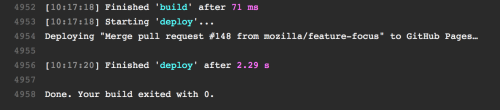 Travis auto-deploys to GitHub Pages