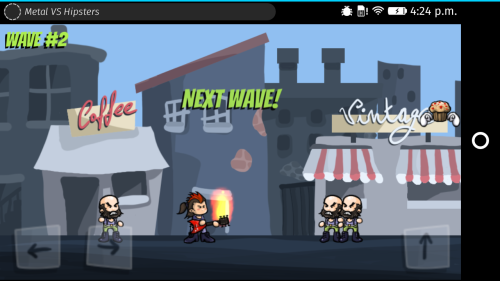 Game running on Firefox OS phone