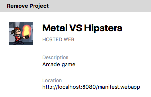 Hosted web app