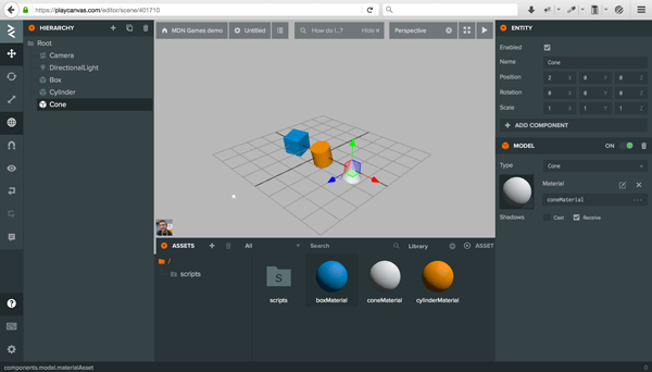 playcanvas-editor-cone