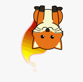 Screenshot of the animation produced: a rotating foxkeh
