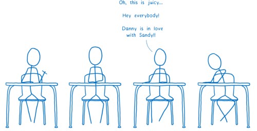 kid saying “Ooo, hey everybody… Danny loves Sandy!”