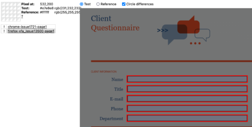 Reference Test Analyzer